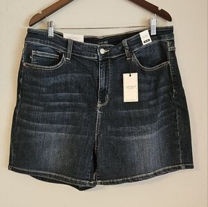 Judy Blue Dark Wash Mid Rise Shorts 3XL